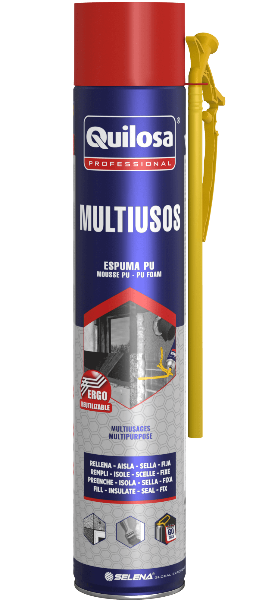 QUILOSA PROFESIONAL MULTI ESPUMA PU CANULA 750ML