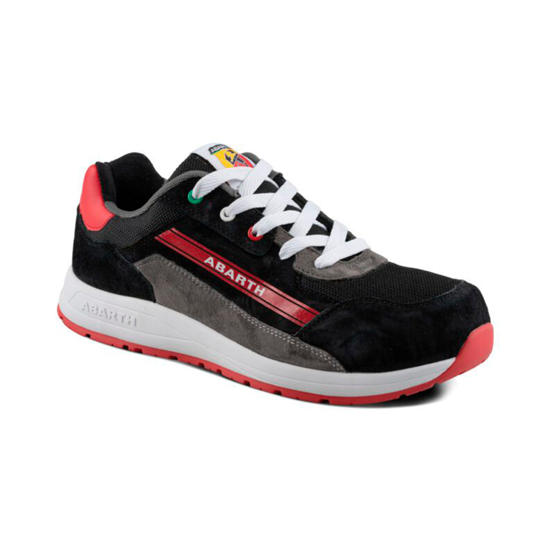 Zapato de Seguridad ABARTH SAFETY 595 – Negro y Rojo ANTE
