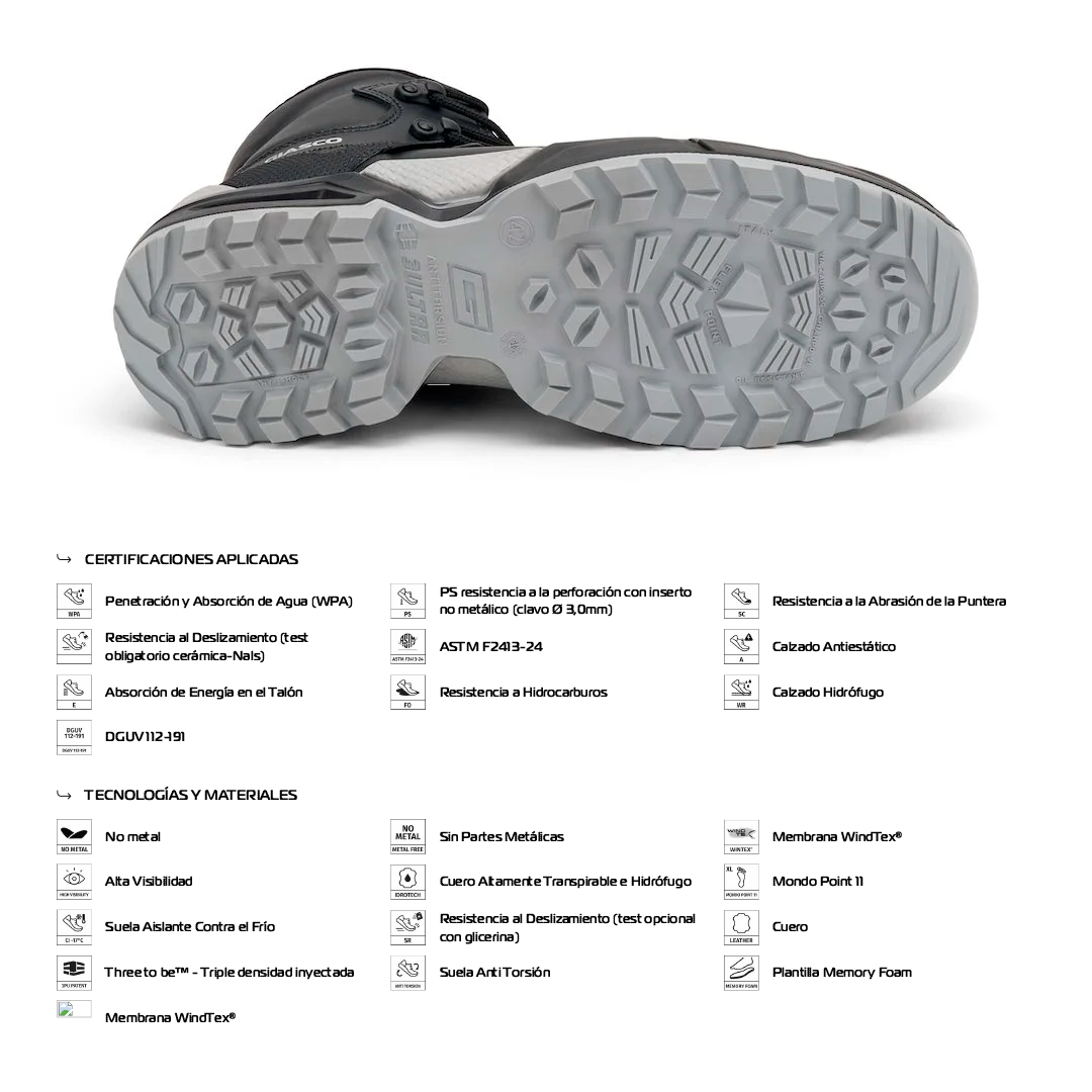 Zapato de Seguridad GOLD S7S FO CI SC SR – Giasco
